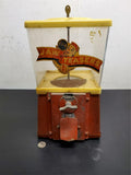 Vtg 1950s Jaw Teasers Commercial Penny Gumball Vending Machine - Not A Toy Nice!