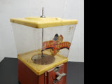 Vtg 1950s Jaw Teasers Commercial Penny Gumball Vending Machine - Not A Toy Nice!