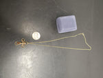12 K Gold Necklace W/ Cross Pendant Classy Collectible Present Mother Girlfriend