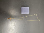 12 K Gold Necklace W/ Cross Pendant Classy Collectible Present Mother Girlfriend