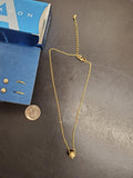 Vintage Avon Women's Necklace W/Faux Diamond Ball Pendant & 2 Pairs of Earrings