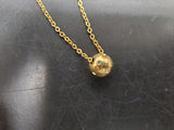 Vintage Avon Women's Necklace W/Faux Diamond Ball Pendant & 2 Pairs of Earrings