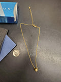 Vintage Avon Women's Necklace W/Faux Diamond Ball Pendant & 2 Pairs of Earrings