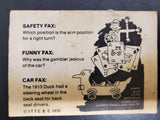 1976 ITT C.B.C Krazy Cars Trading Card "Booick" w/Safety, Funny & Car FAX Unique