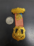 Jr. O.U.A.M (Order United American Mechanics) GeoShiffler #177 Council Gold Pin