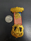 Jr. O.U.A.M (Order United American Mechanics) GeoShiffler #177 Council Gold Pin