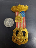 Jr. O.U.A.M (Order United American Mechanics) GeoShiffler #177 Council Gold Pin