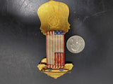 Vtg Sons and Daughters of Liberty #74 Badge Fidelity Patriotism Integrity Ribbon