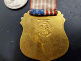 Vtg Sons and Daughters of Liberty #74 Badge Fidelity Patriotism Integrity Ribbon