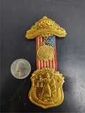 Vtg Sons and Daughters of Liberty #74 Badge Fidelity Patriotism Integrity Ribbon