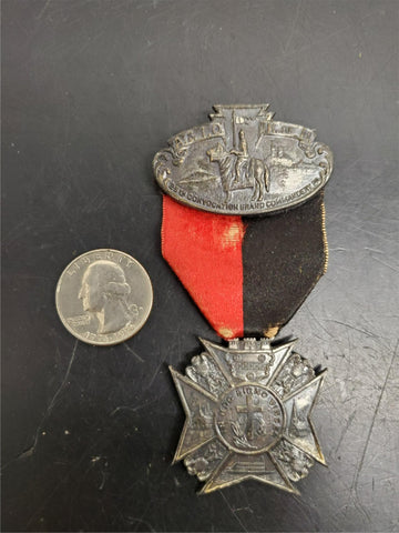 Antique 1917 A. & I.O.K. of M. 25th Convocation Grand Commandery PA Medal
