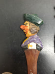 Decorative German Wood Stick Figurine Sculptures from Oberammergau Collectible
