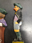 Decorative German Wood Stick Figurine Sculptures from Oberammergau Collectible