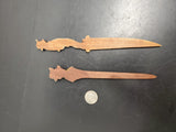 Decorative German Wood Stick Figurine Sculptures from Oberammergau Collectible