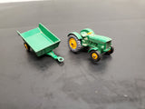 Vintage Matchbox Series Lesney England No. 50 & 51 Tractor & Trailer Pair Green