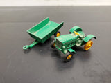 Vintage Matchbox Series Lesney England No. 50 & 51 Tractor & Trailer Pair Green