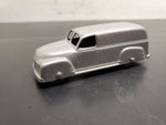 Vintage Silver Glossy 1950's Chevrolet Panel Van Tootsie Toy Made in U.S.A.