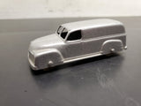 Vintage Silver Glossy 1950's Chevrolet Panel Van Tootsie Toy Made in U.S.A.