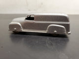 Vintage Silver Glossy 1950's Chevrolet Panel Van Tootsie Toy Made in U.S.A.