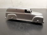 Vintage Silver Glossy 1950's Chevrolet Panel Van Tootsie Toy Made in U.S.A.