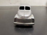 Vintage Silver Glossy 1950's Chevrolet Panel Van Tootsie Toy Made in U.S.A.