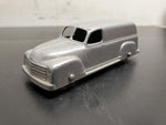 Vintage Silver Glossy 1950's Chevrolet Panel Van Tootsie Toy Made in U.S.A.