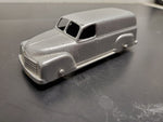 Vintage Silver Glossy 1950's Chevrolet Panel Van Tootsie Toy Made in U.S.A.