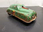 Vtg 1940's-50's Courtland FBI Riot Squad Car Tin Litho Friction Walt Reach Toy