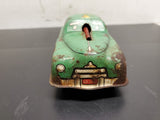 Vtg 1940's-50's Courtland FBI Riot Squad Car Tin Litho Friction Walt Reach Toy