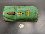 Vtg 1940's-50's Courtland FBI Riot Squad Car Tin Litho Friction Walt Reach Toy