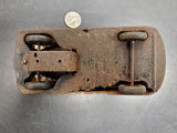Vtg 1940's-50's Courtland FBI Riot Squad Car Tin Litho Friction Walt Reach Toy