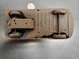 Vtg 1940's-50's Courtland FBI Riot Squad Car Tin Litho Friction Walt Reach Toy