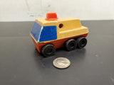 Vintage Mattel Inc. 1971 Wooden Block Toy 6 Wheeled Truck Made in Korea Unique