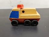 Vintage Mattel Inc. 1971 Wooden Block Toy 6 Wheeled Truck Made in Korea Unique