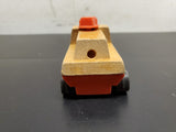 Vintage Mattel Inc. 1971 Wooden Block Toy 6 Wheeled Truck Made in Korea Unique