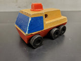 Vintage Mattel Inc. 1971 Wooden Block Toy 6 Wheeled Truck Made in Korea Unique