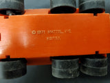 Vintage Mattel Inc. 1971 Wooden Block Toy 6 Wheeled Truck Made in Korea Unique