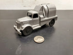 Vtg Rare Old Marx Plastic Toy Lumar Concrete Company Silver Truck And Generator!