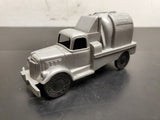 Vtg Rare Old Marx Plastic Toy Lumar Concrete Company Silver Truck And Generator!