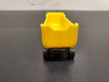 Vintage Tootsie Toy Yellow Gravel Hauler Chicago ILL Made in USA Metal Base