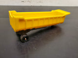 Vintage Tootsie Toy Yellow Gravel Hauler Chicago ILL Made in USA Metal Base