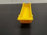 Vintage Tootsie Toy Yellow Gravel Hauler Chicago ILL Made in USA Metal Base