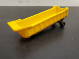 Vintage Tootsie Toy Yellow Gravel Hauler Chicago ILL Made in USA Metal Base