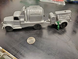 Vtg Rare Old Marx Plastic Toy Lumar Concrete Company Silver Truck And Generator!