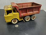 Vtg Structo Pressed Steel Toy "Structo Deluxe Dumper” Circa 1950's Red/Yellow