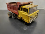 Vtg Structo Pressed Steel Toy "Structo Deluxe Dumper” Circa 1950's Red/Yellow