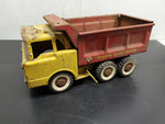 Vtg Structo Pressed Steel Toy "Structo Deluxe Dumper” Circa 1950's Red/Yellow
