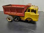 Vtg Structo Pressed Steel Toy "Structo Deluxe Dumper” Circa 1950's Red/Yellow