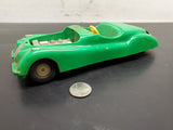 Vtg Green Open Engine Jaguar Unmarked Brand Friction Car Plastic Gear/MotorHeads