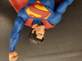 Vtg Superman Action Figure W/Rubber Cape Original 8" Adjustable Arms/Head/Legs
